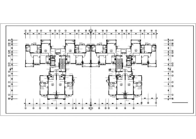 某五万平高层住宅小区给排水施工CAD图纸_图1