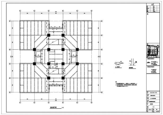 GGS-97(增1) 构造柱布置平面图_图1