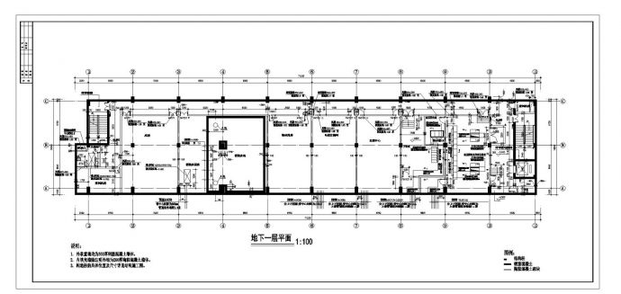 某城市会所建筑工程布置CAD参考详图_图1