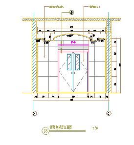 46-二四层电梯厅立面图.dwg-图一