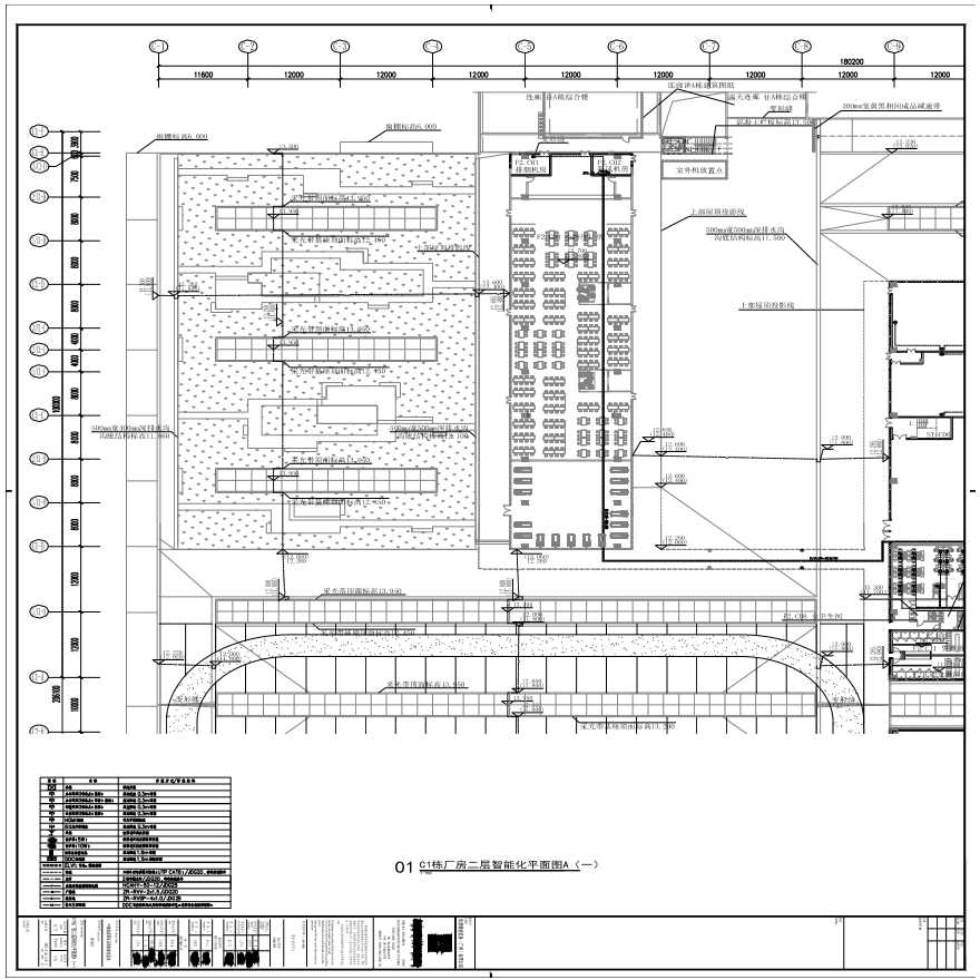 T23-103-C1栋厂房二层智能化平面图A（一）-A0_BIAD-图一