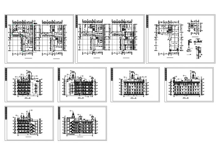 某幼儿园建筑图 (4) CAD图_图1