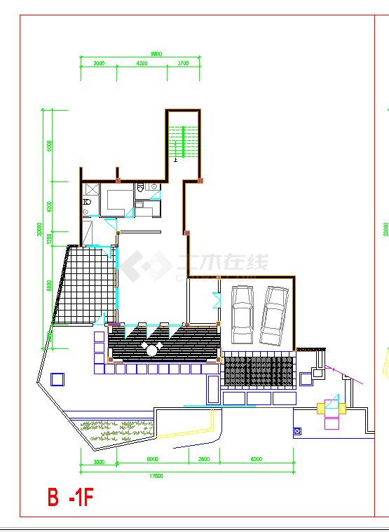 某地中式风格别墅图CAD图纸-图一