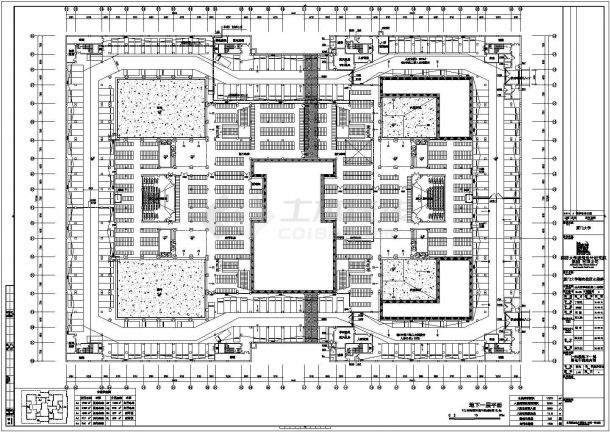 厦门大学翔安校区主楼群教学楼CAD电气设计完整图-图二
