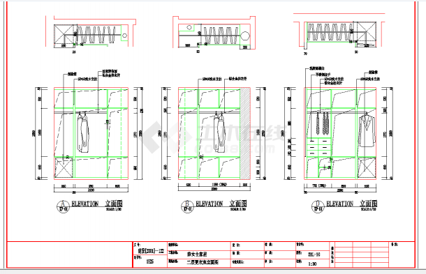 南京某双层别墅施工图CAD图纸-图一