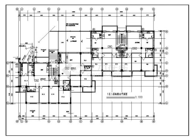 某6层住宅给排水设计图-图二