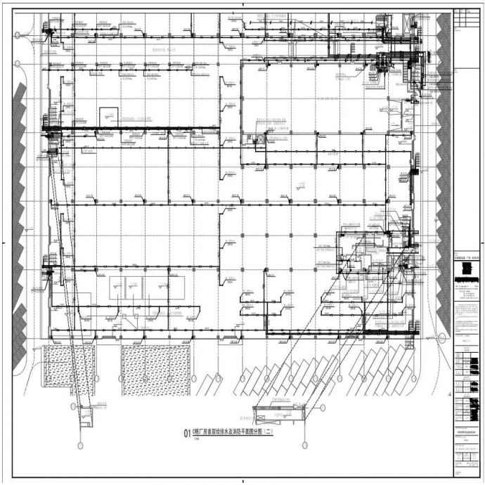 P21-012-002-C栋厂房首层给排水及消防平面图分图（二）-A0-BIAD_图1