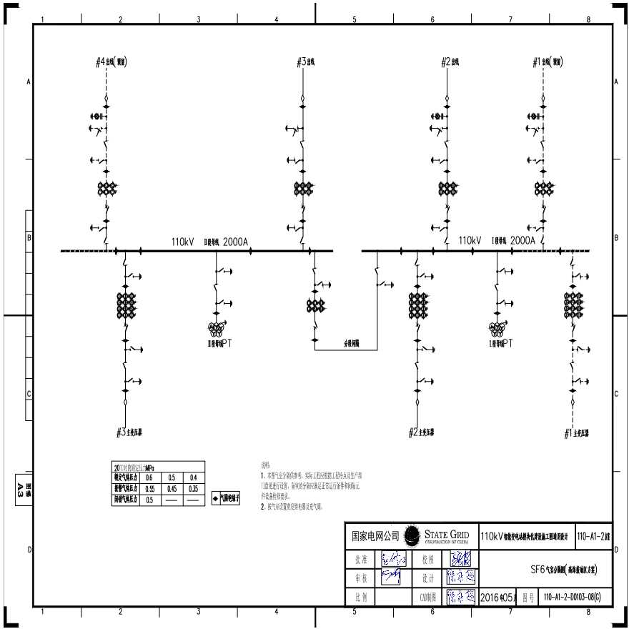 110-A1-2-D0103-08(G) SF6气室分隔图（高海拔地区方案）.pdf-图一