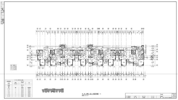 002 户型一梯六户 小户型 户型建筑面积均为60平以下 3单元一字排 1楼梯1电梯 楼层面积1012.8 高层带立面剖面CAD图.dwg-图一