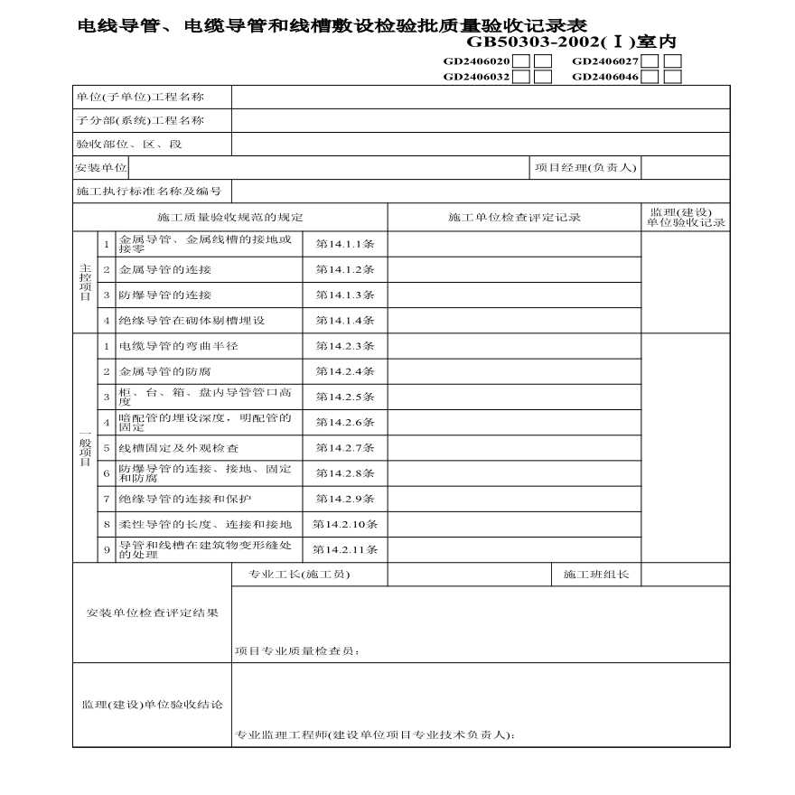 5、电线导管、电缆导管和线槽敷设(室内)GD2406046-图一