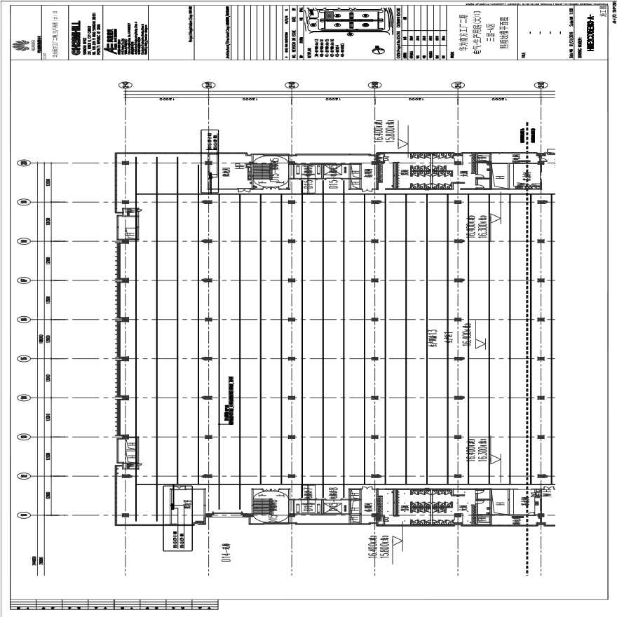 HWE2CD15EW3-A-电气-生产用房(大)13三层-A区照明线槽平面图.pdf-图一