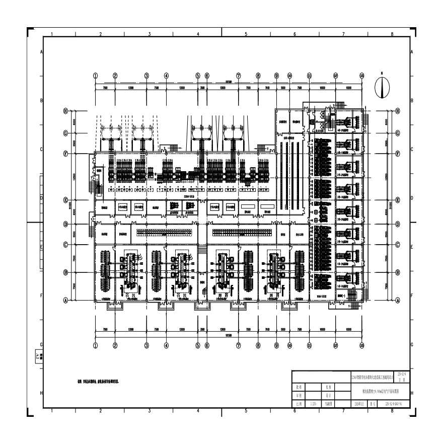 220-A2-8-D01-03 一层电气平面布置图-图一