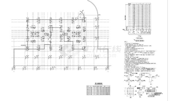 基顶-一层板面剪力墙（柱）平法施工图及详图-图一