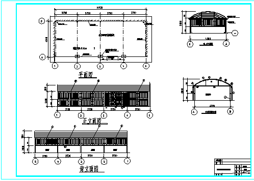 钢结构晾衣房施工图（4.5x11.2m）-图二