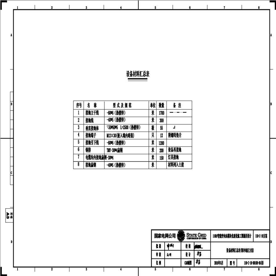 110-C-1005(H) 设备材料汇总表（寒冷地区方案）.pdf-图一