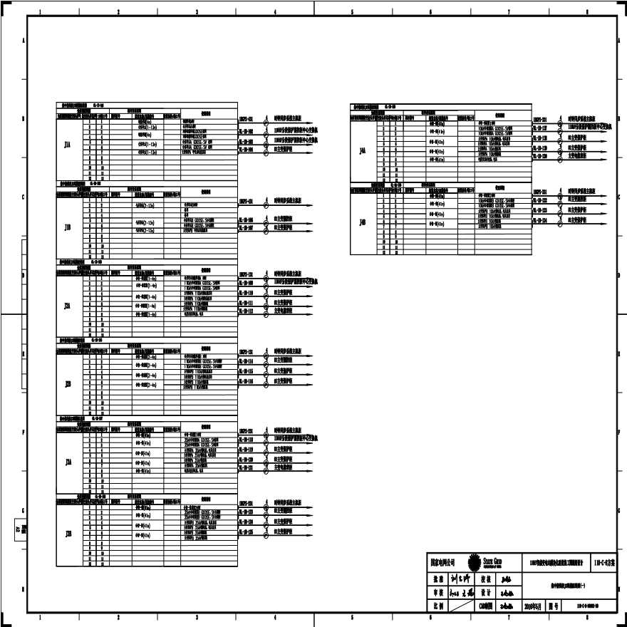 110-C-8-D0202-30 集中接线柜J2尾缆配线图（一）.pdf-图一