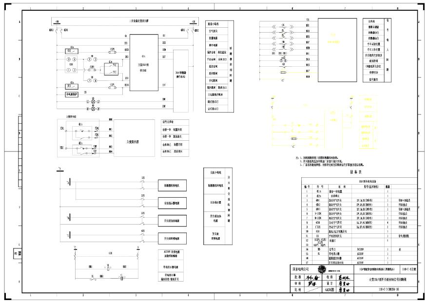 110-C-3-D0204-1柜控制信号回路图.pdf-图一