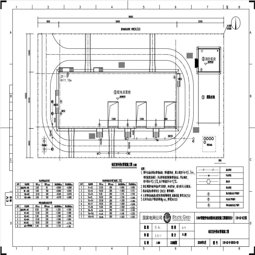 110-A2-8-S0101-03 站区室外排水管道施工图.pdf-图一