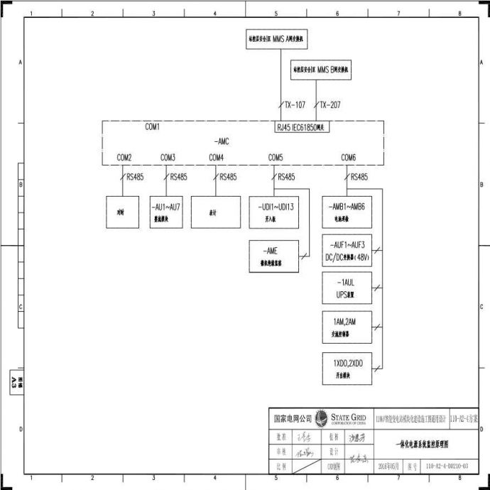 110-A2-4-D0210-03 一体化电源系统监控原理图.pdf_图1