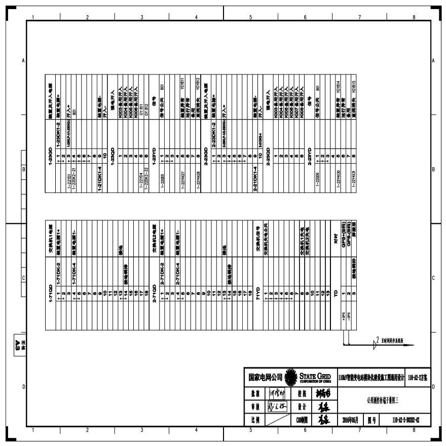 110-A2-3-D0202-42 公用测控柜端子排图三.pdf-图一