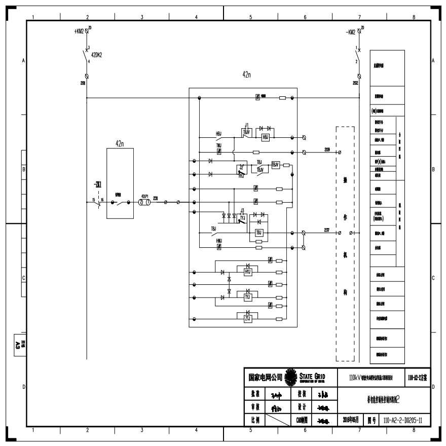 110-A2-2-D0205-11 桥智能控制柜控制回路图2.pdf-图一