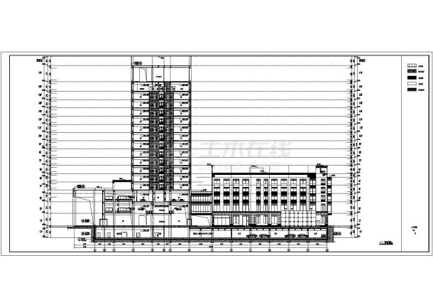 山东某新型7层大型现代风格国际学术交流中心施工图（含计算书）-图二