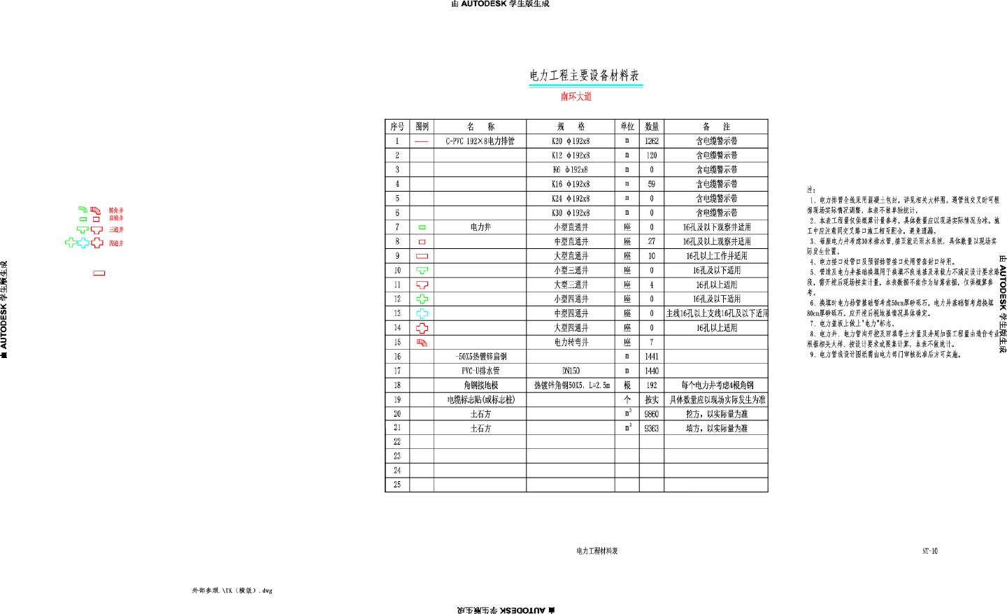 NT-10-11 电力通信主要设备材料表.dwg