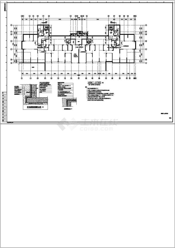 雍锦府小区5号住宅楼施工图-图一