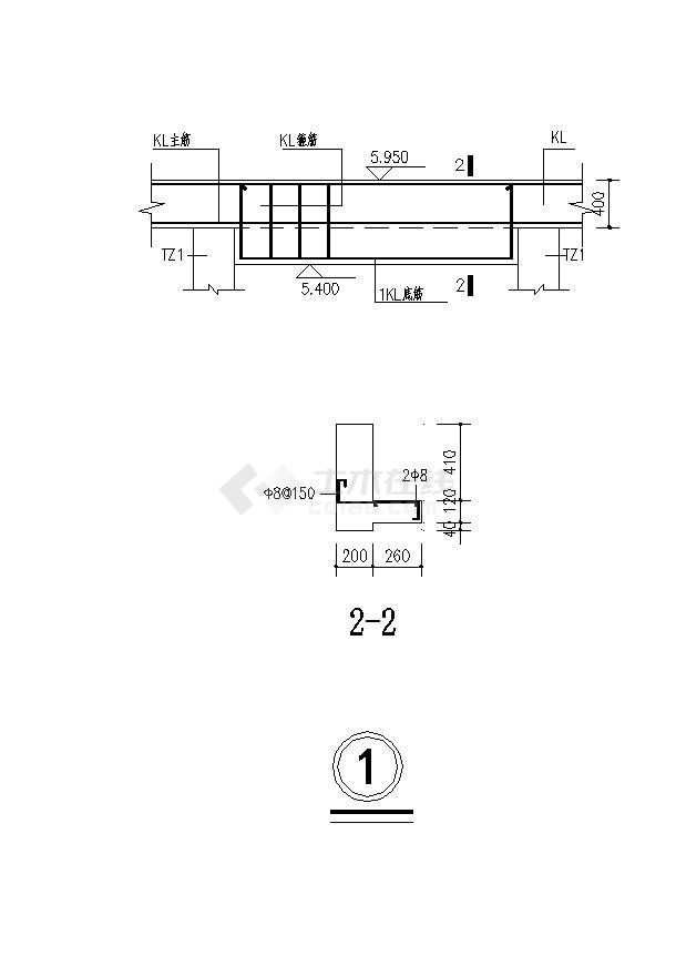 某城市厂房建筑工程楼梯结构设计CAD参考详图-图二