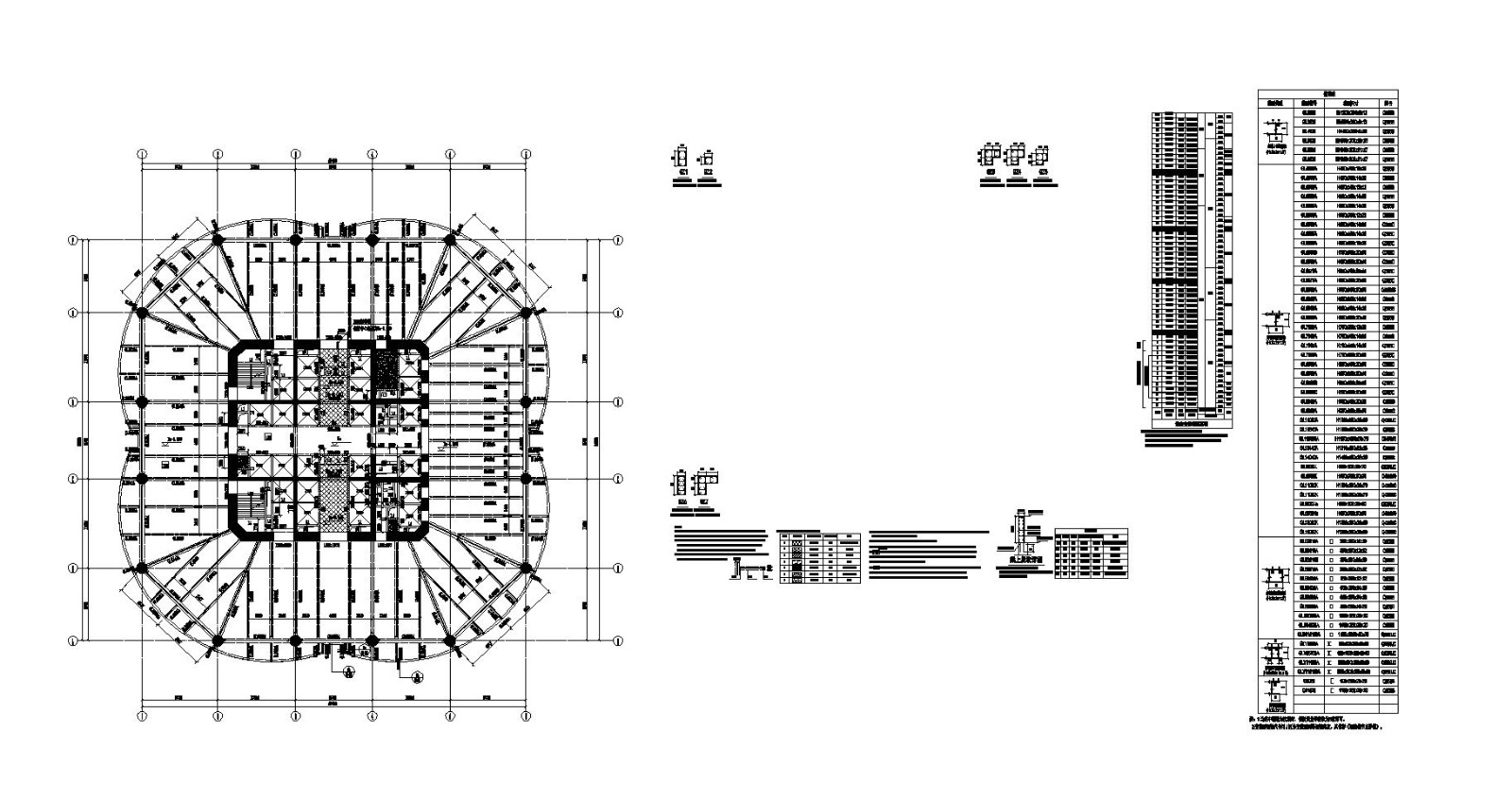 某六层结构平面布置图