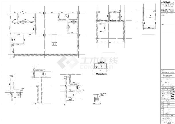 人防地下室结构设计CAD施工图-图一