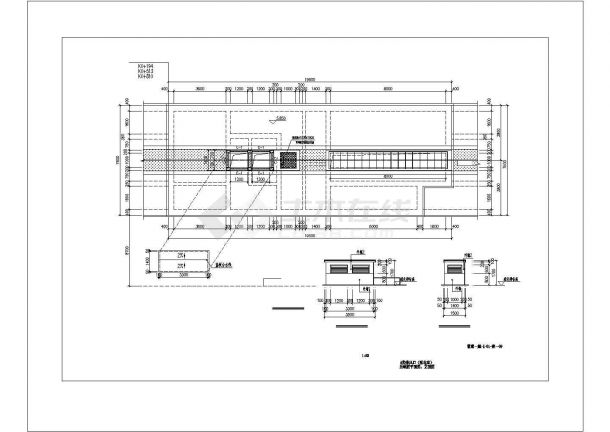 西安市某地甲级设计院综合管廊全专业设计施工图纸 （共五册）第二册 建筑设计-图一