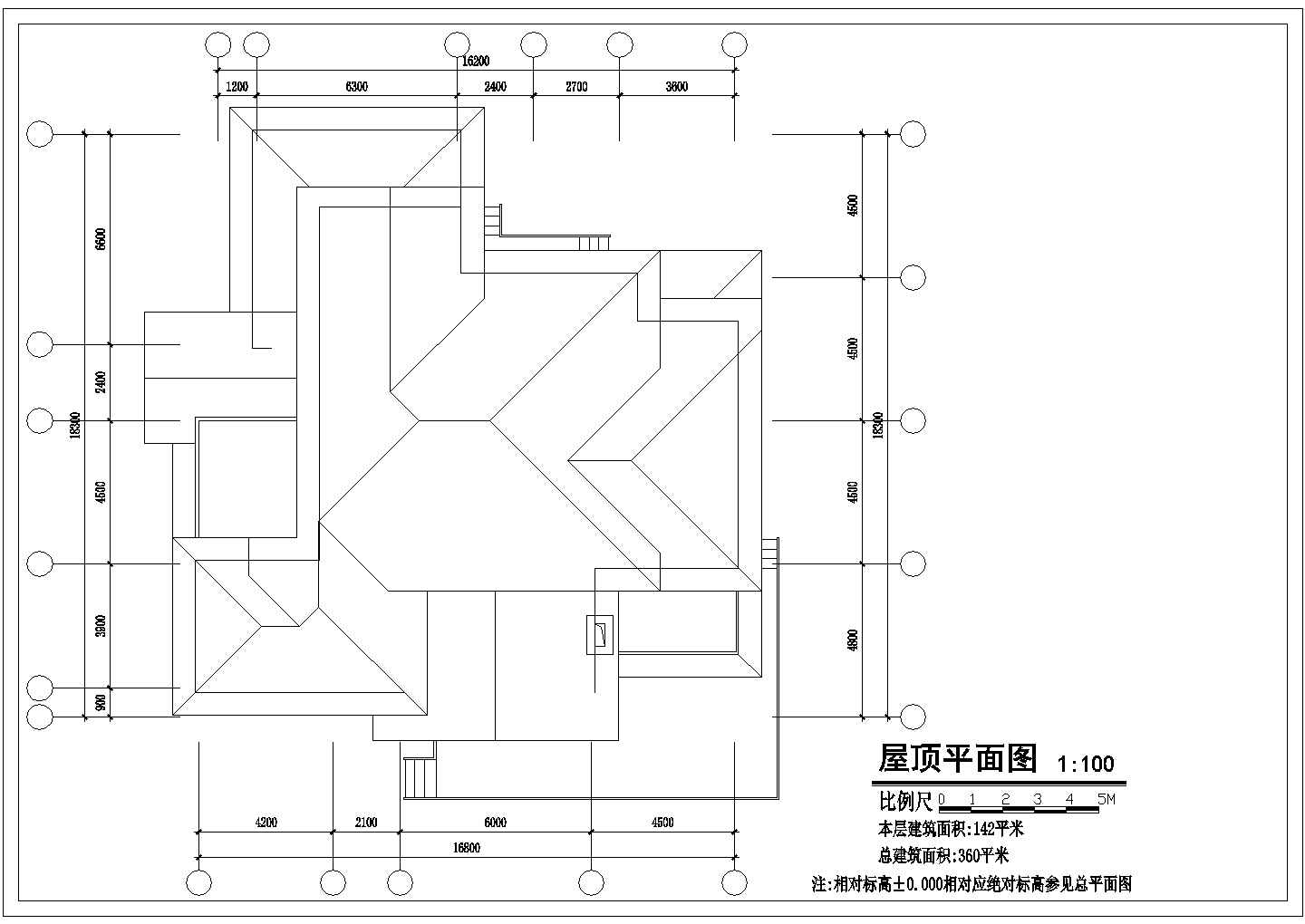 武汉某地新型多层别墅楼全套施工设计图