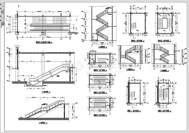 某简欧风格两层菜市场及超市建筑施工图（含效果图）-图一