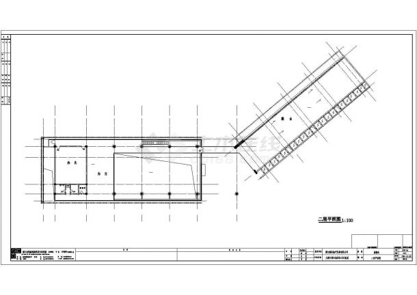 兰溪售楼处全套装修施工设计cad图纸（含效果图）-图二