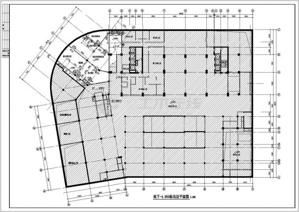 某酒店多层宾馆建筑全套施工设计cad图-图一