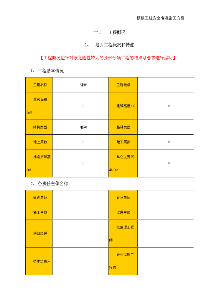 雄安工程跨空支撑结构模板安全专项施工方案-图二