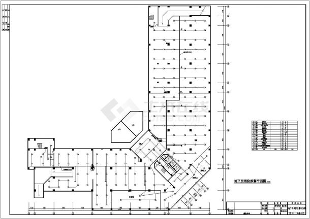 某多层商场综合楼消防系统全套设计cad图纸-图二