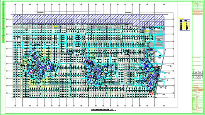 P-D-306地下一层自动喷淋平面分段图（五）CAD_图1
