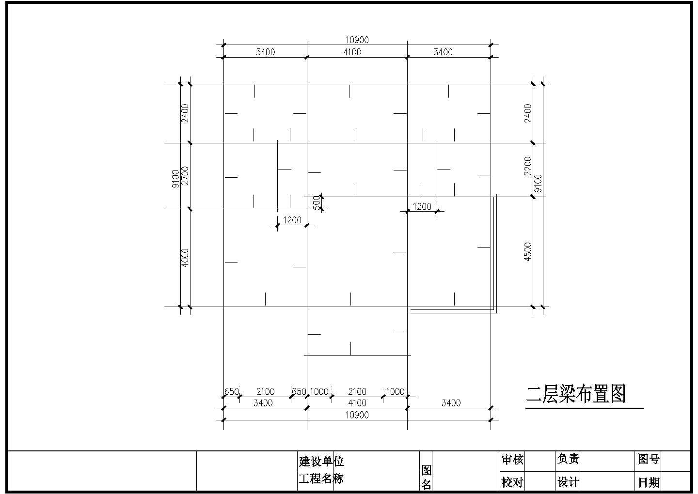 占地104平米三层桩混结构单体别墅建筑设计CAD图纸（含结构图）