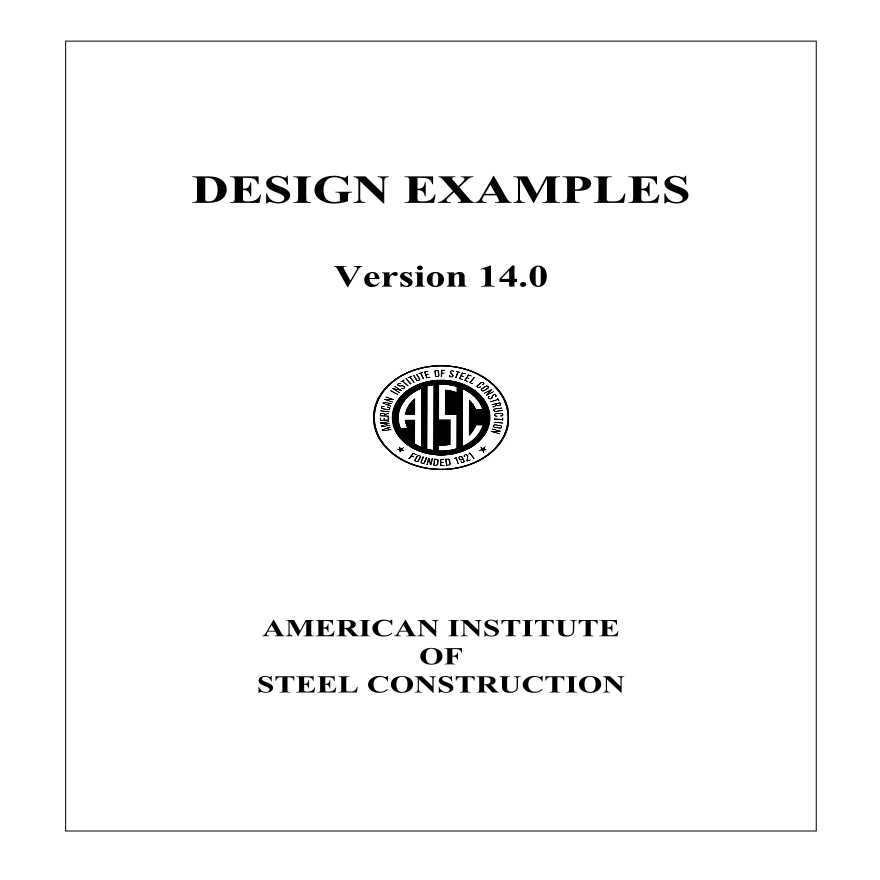 AISC Design Examples Version 14.0-图一