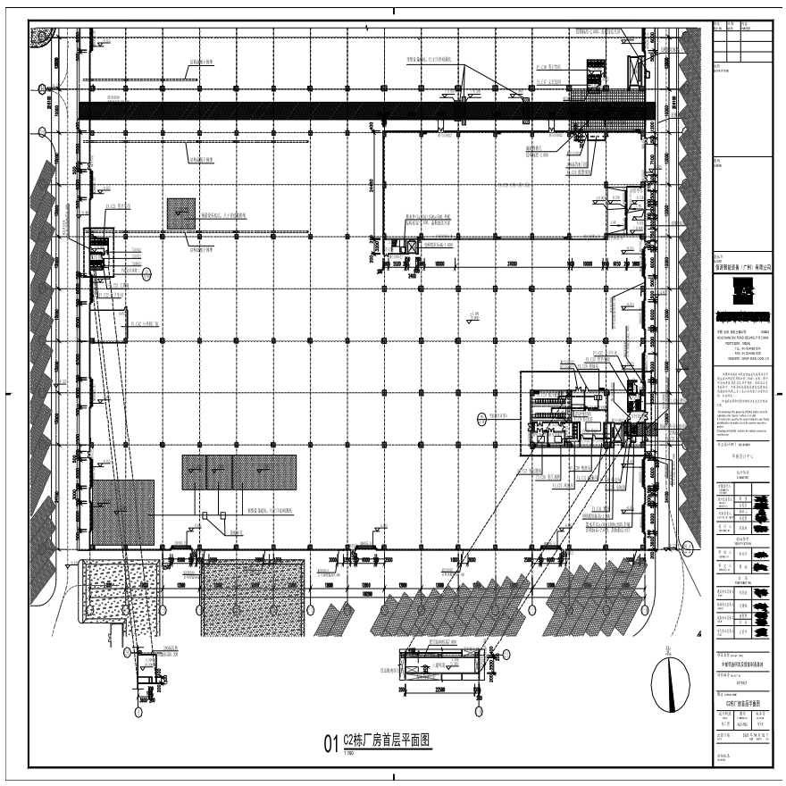 A21-002 C2栋厂房首层平面图