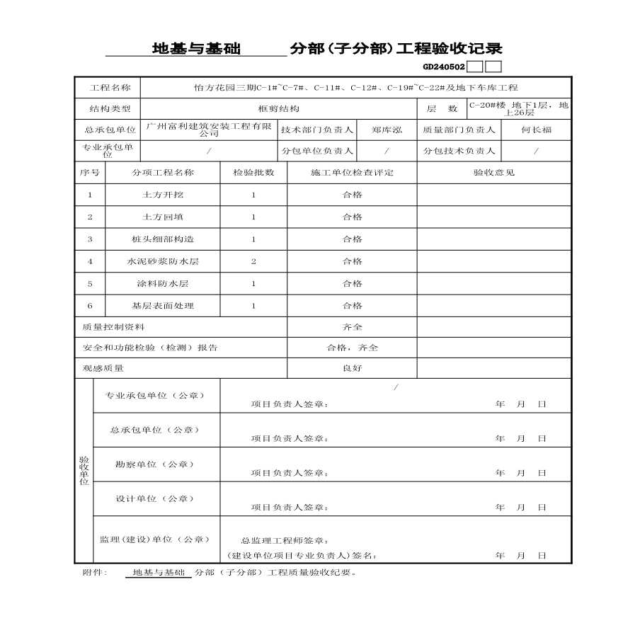 C-20#楼----地基与基础分部-图一