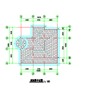 410平米3层框架结构独栋别墅全套平立剖面设计CAD图纸-图一