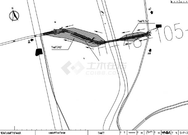 S-P-3-1汇水面积图CAD-图一