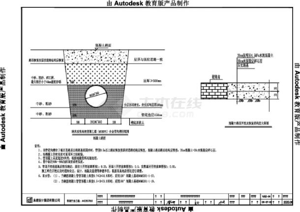 桐木岭污水管网施工图CAD-图二