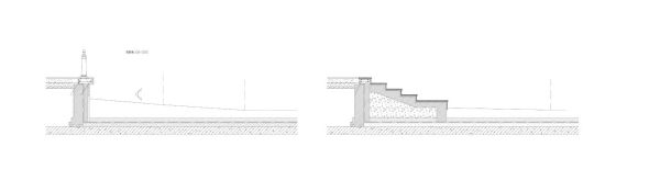 LD4系列-缓坡入水车库顶板上复合土工膜泥底CAD-图一