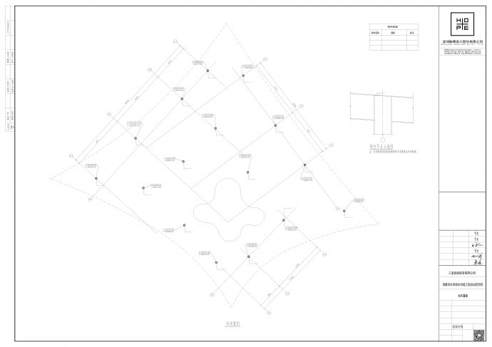 一份曲面屋面展厅钢结构图纸_图1