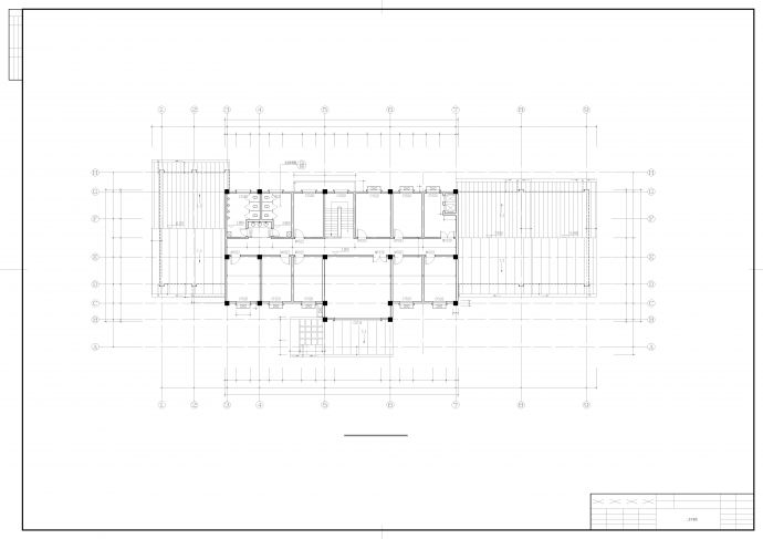 国道服务区2层综合楼建筑设计施工图_图1