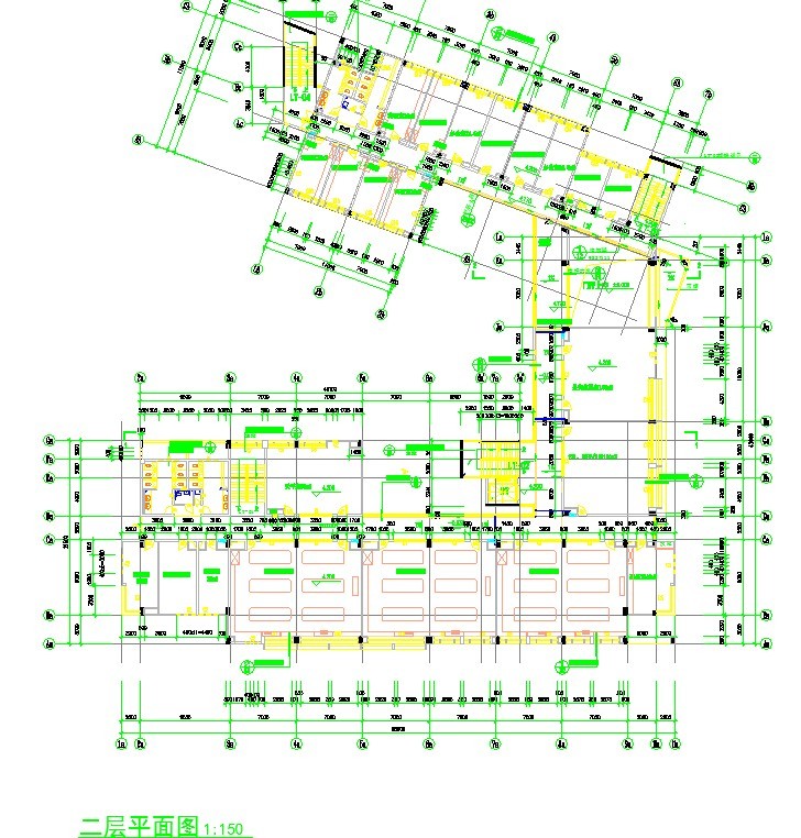 江苏某958大学内学校化学实验楼施工设计CAD图纸